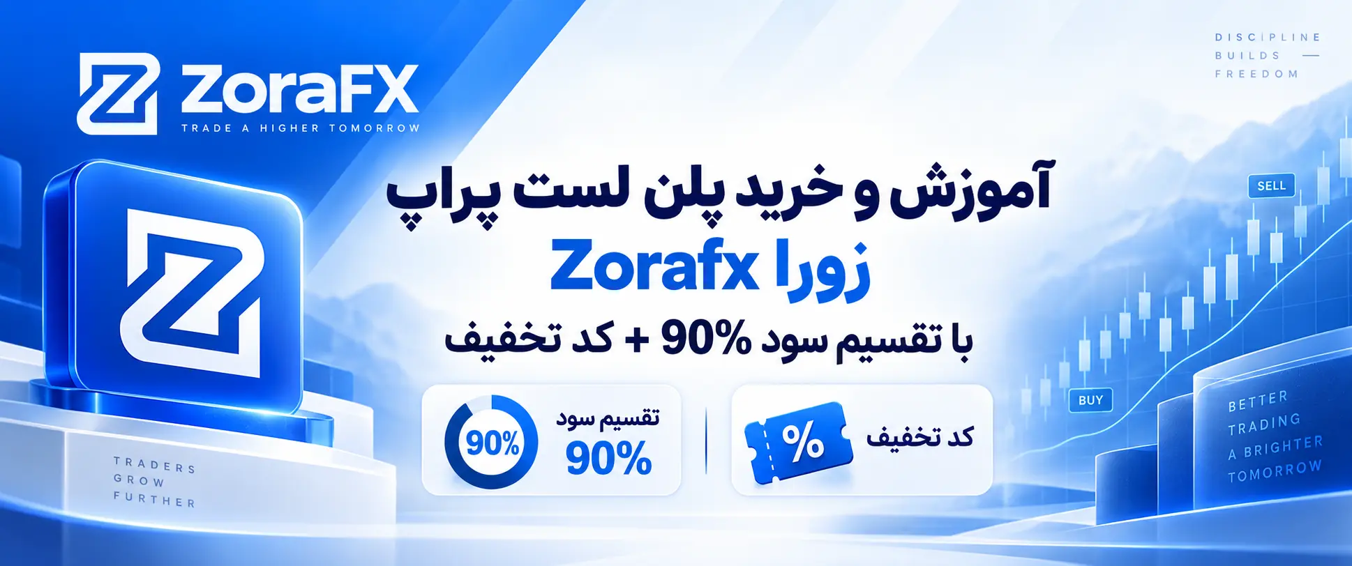 آموزش و خرید پلن لست پراپ زورا Zorafx با تقسیم سود 90% + کد تخفیف
