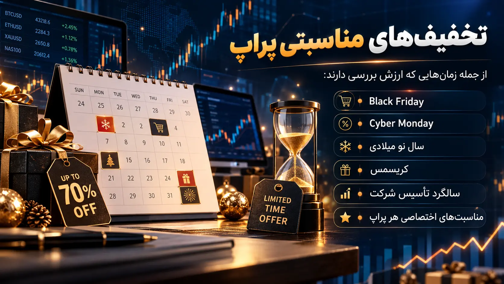 تخفیفهای مناسبتی پراپ
