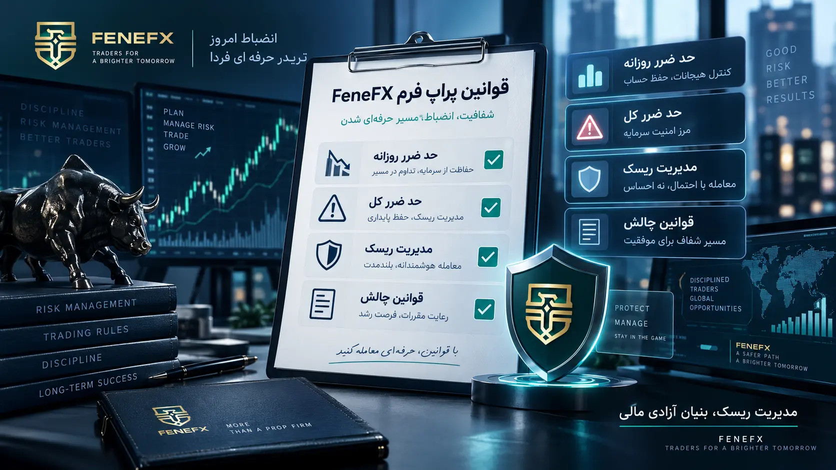 قوانین پراپ فرم فنفیکس FeneFX